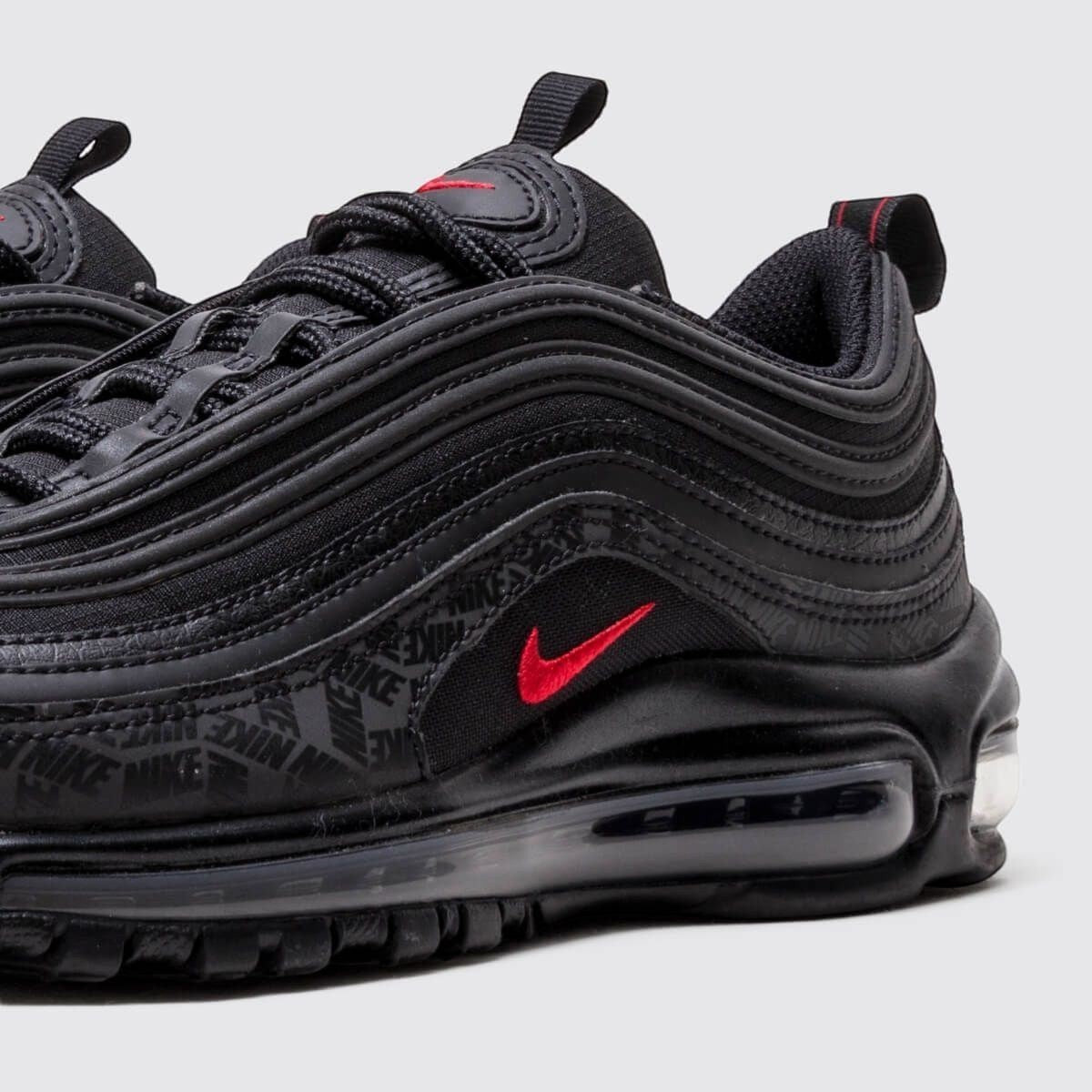 Nike Air Max '97 'Reflective Logo' Black/University Red-Black