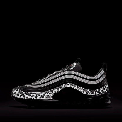 Nike Air Max '97 'Reflective Logo' Black/University Red-Black