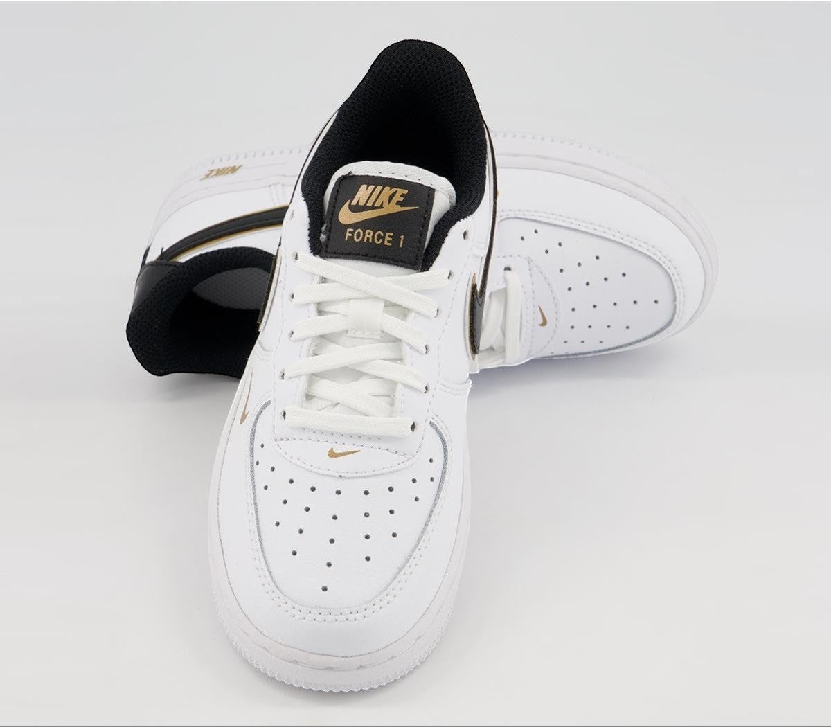 Air Force 1 07 White Black Metallic Gold