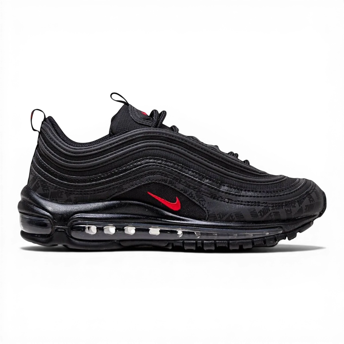 Nike Air Max '97 'Reflective Logo' Black/University Red-Black