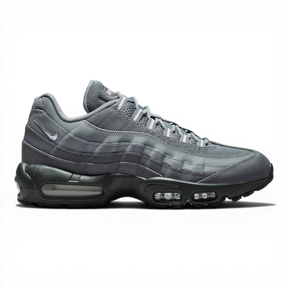 Nike Air Max 95 in Dark Grey Anthracite showcasing a sleek design with layered upper for daily wear and style.